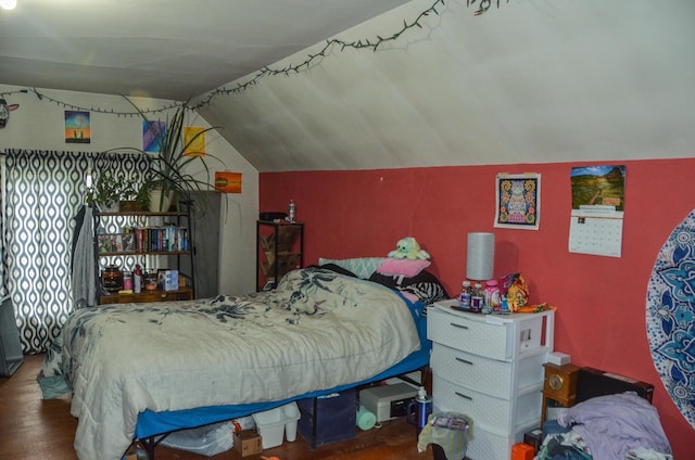 40 Chapel St, Augusta, ME 04330 - bedroom with vaulted ceiling and wood finished floors
