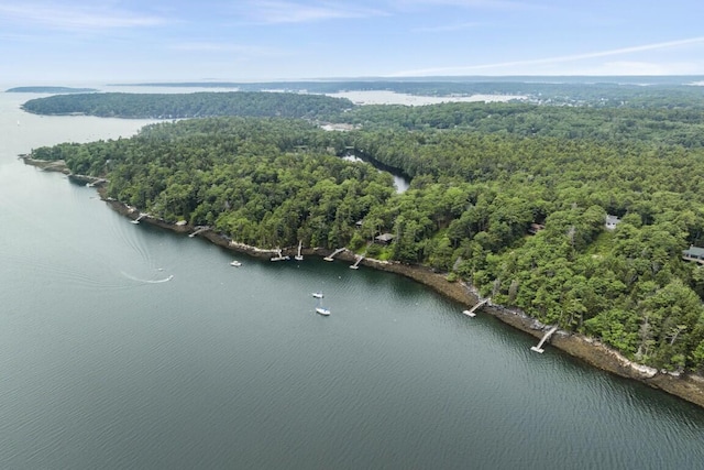 127 Appalachee Rd, Boothbay Harbor, ME 04538 - aerial view of property's location with a nearby body of water