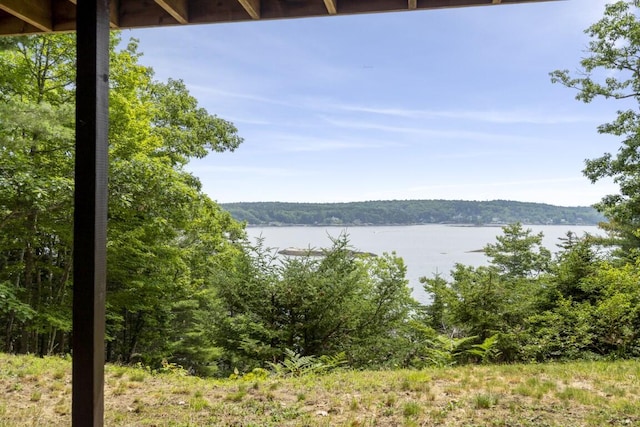 127 Appalachee Rd, Boothbay Harbor, ME 04538 - water view featuring a forest