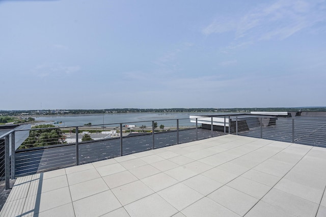218 Washington Ave Unit 408, Portland, ME 04101 - view of patio with a water view