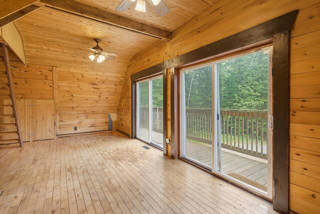 36 Palmer Rd, Etna, ME 04434 - view of unfurnished sunroom