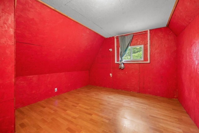36 Palmer Rd, Etna, ME 04434 - additional living space with wood finished floors and vaulted ceiling