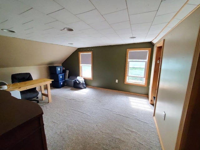 523 Exeter Rd, Corinth, ME 04427 - bonus room featuring healthy amount of natural light, carpet, and lofted ceiling
