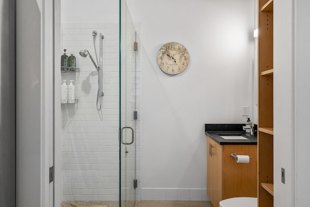 273 Congress St Unit 1, Portland, ME 04101 - full bathroom with vanity and a stall shower