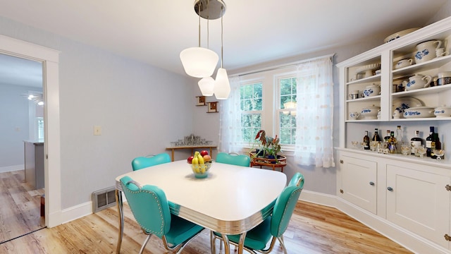11 Southern Ave, Augusta, ME 04330 - dining space featuring light wood-style flooring and a ceiling fan