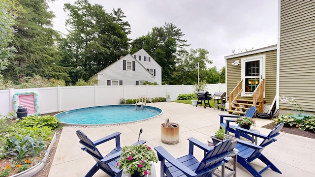 11 Southern Ave, Augusta, ME 04330 - view of pool with a fenced backyard, a patio area, and entry steps
