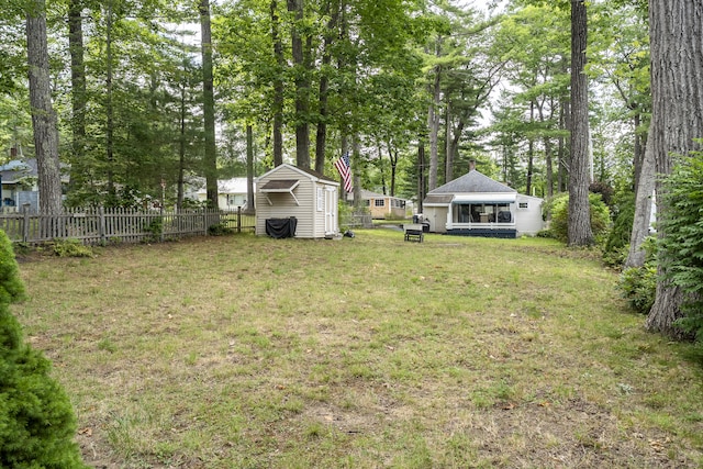 9 Sarah Ln, Standish, ME 04084 - view of yard featuring a shed