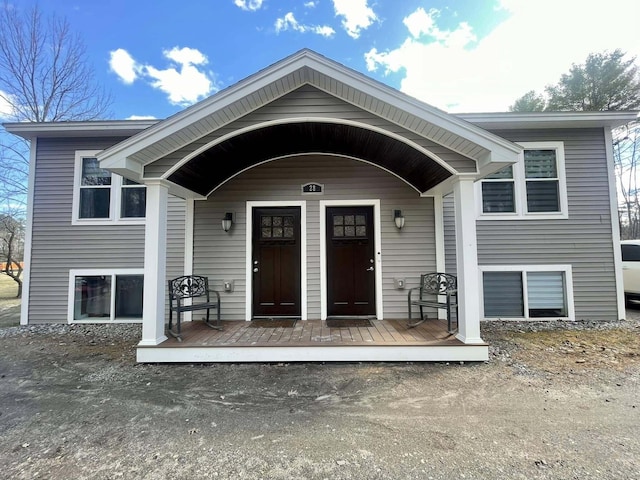28 Kayla Way, Gorham, ME 04038 - doorway to property with covered porch