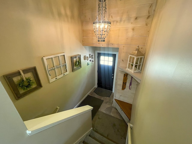28 Kayla Way, Gorham, ME 04038 - foyer entrance featuring a chandelier