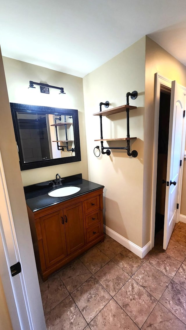 28 Kayla Way, Gorham, ME 04038 - bathroom featuring vanity and baseboards