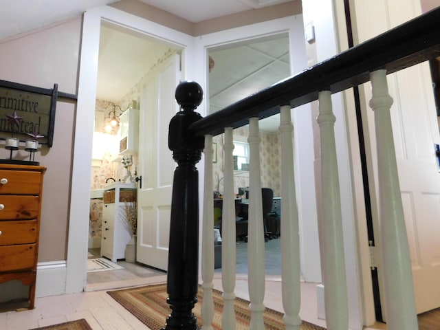 10 Liberty St, Dexter, ME 04930 - hallway with stairs