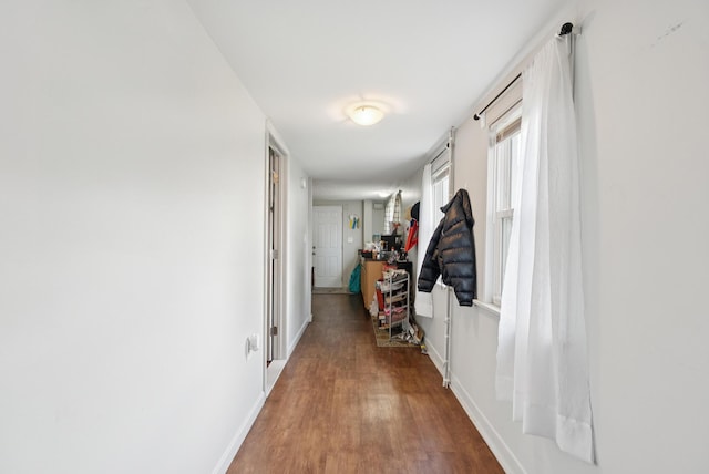 26 Cross St, Westbrook, ME 04092 - hall featuring wood finished floors and baseboards