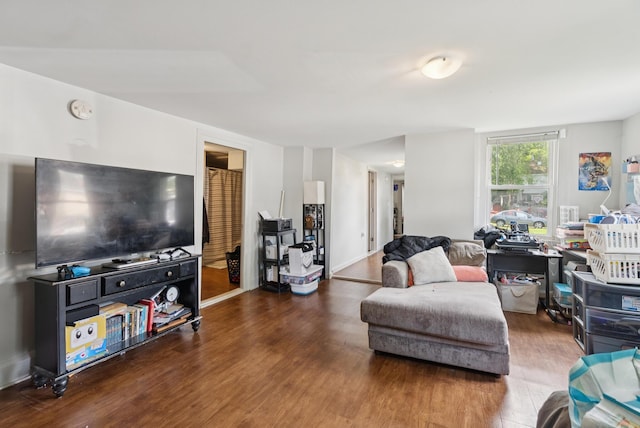 26 Cross St, Westbrook, ME 04092 - living area featuring wood finished floors and baseboards