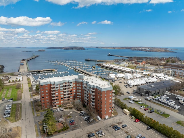 148 Breakwater Dr Unit 808, South Portland, ME 04106 - drone / aerial view of a nearby body of water and apartment complex / building