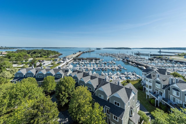 148 Breakwater Dr Unit 808, South Portland, ME 04106 - aerial view of a nearby body of water and numerous boat docks