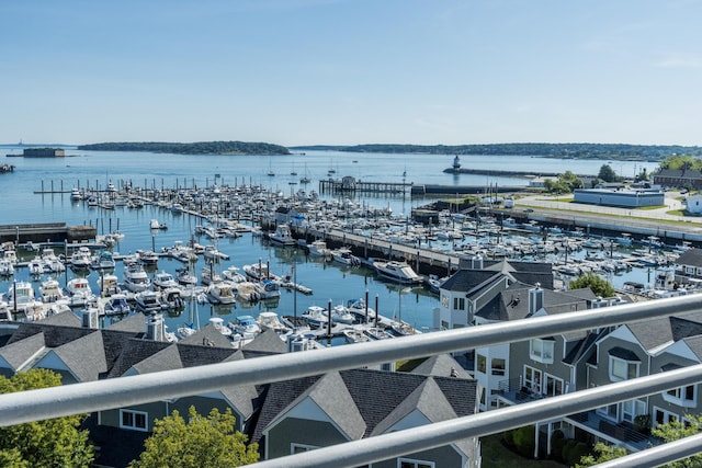 148 Breakwater Dr Unit 808, South Portland, ME 04106 - water view featuring a marina