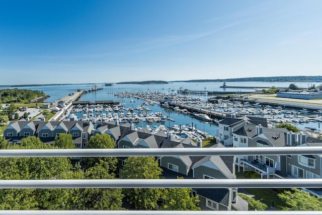 148 Breakwater Dr Unit 808, South Portland, ME 04106 - water view with numerous boat docks