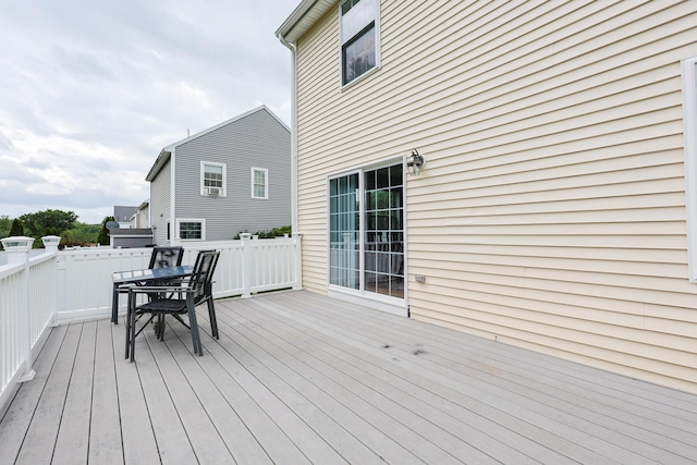 18 Wilson Dr, Westbrook, ME 04092 - wooden terrace with outdoor dining space