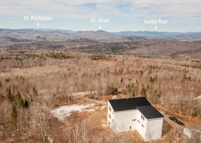 219 Outlook Rd, Woodstock, ME 04219 - view from above of property featuring a mountain backdrop