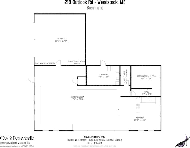 219 Outlook Rd, Woodstock, ME 04219 - view of property floor plan