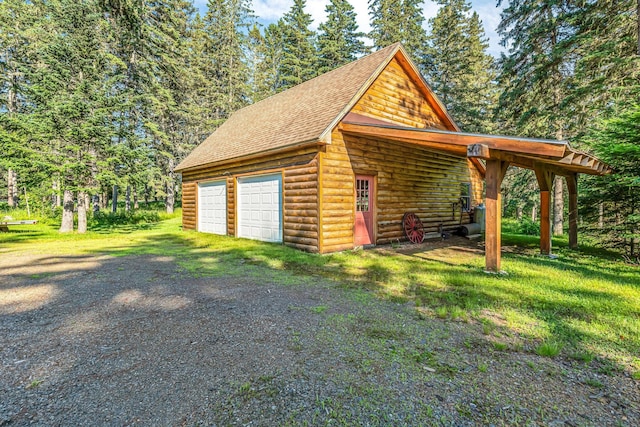 642 Mingo Loop Rd, Rangeley, ME 04970 - garage with a detached garage