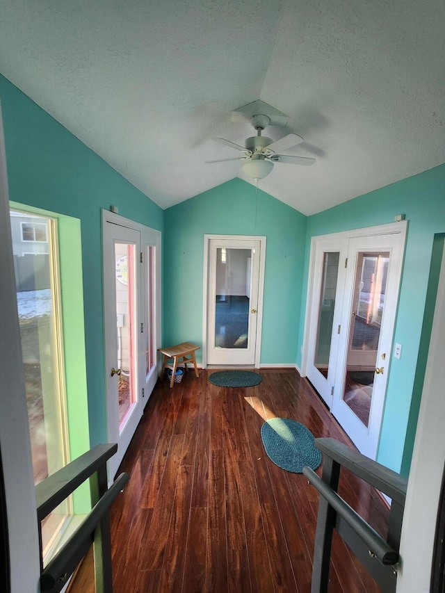69 Scott Dr, Monmouth, ME 04259 - unfurnished sunroom with french doors and vaulted ceiling