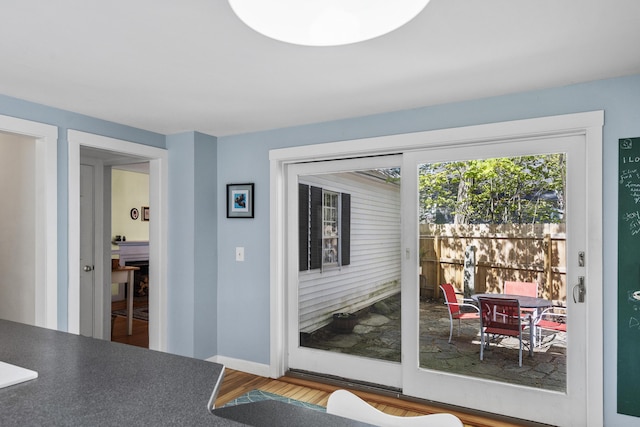 15 Winter St, Topsham, ME 04086 - entryway featuring wood finished floors and baseboards