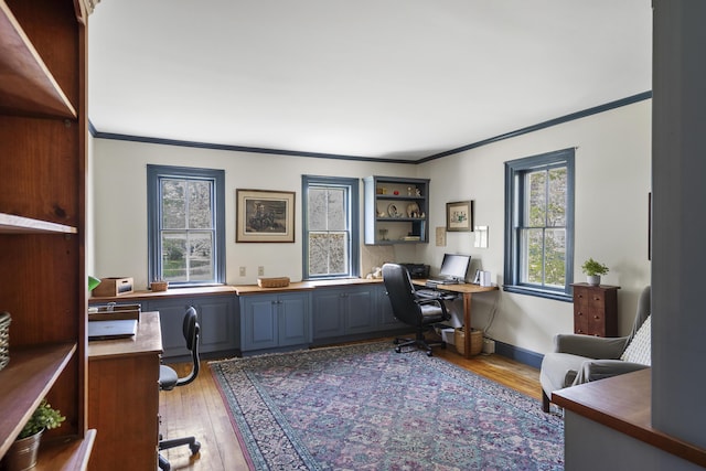 15 Winter St, Topsham, ME 04086 - office space featuring crown molding and wood-type flooring