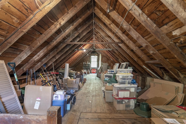 15 Winter St, Topsham, ME 04086 - view of unfinished attic