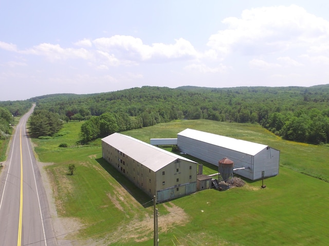 1039 Belfast Rd, Knox, ME 04986 - drone / aerial view of a heavily wooded area