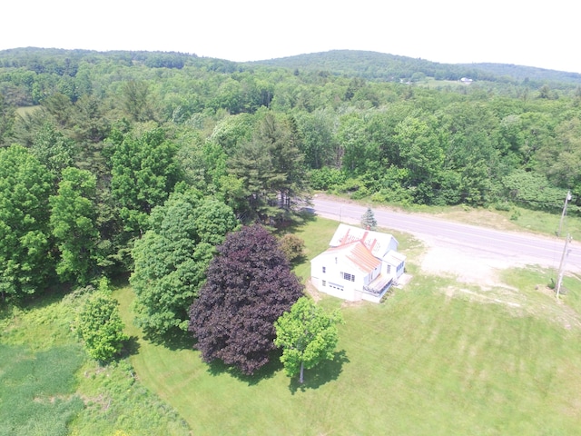 1039 Belfast Rd, Knox, ME 04986 - view from above of property featuring a heavily wooded area