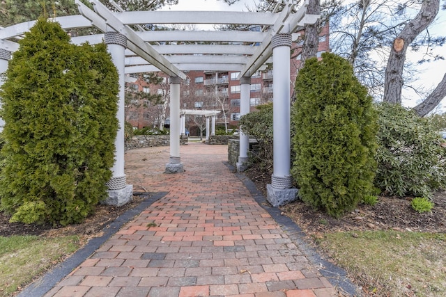 148 Breakwater Dr Unit 809, South Portland, ME 04106 - view of patio / terrace featuring a pergola