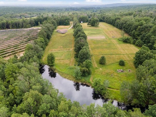 29 Folly Farm Rd, Lebanon, ME 04027 - overview of rural landscape with a large body of water and rows of crops