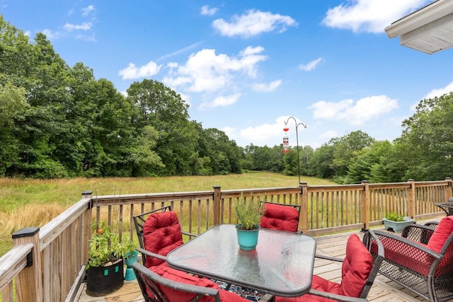 29 Folly Farm Rd, Lebanon, ME 04027 - wooden deck with outdoor dining area