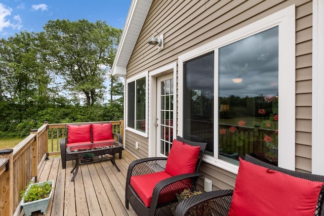 29 Folly Farm Rd, Lebanon, ME 04027 - deck with an outdoor hangout area