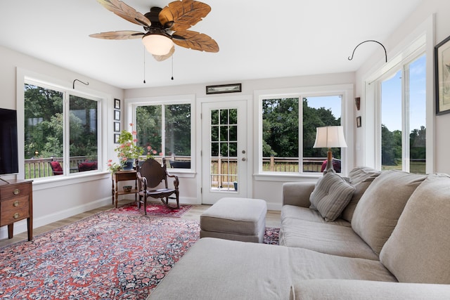 29 Folly Farm Rd, Lebanon, ME 04027 - sunroom / solarium with healthy amount of natural light and wood finished floors