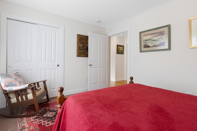 29 Folly Farm Rd, Lebanon, ME 04027 - bedroom featuring a closet and baseboards