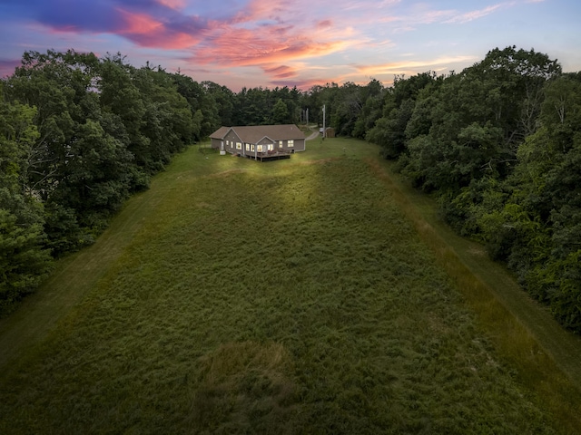 29 Folly Farm Rd, Lebanon, ME 04027 - aerial view at dusk of a forest view