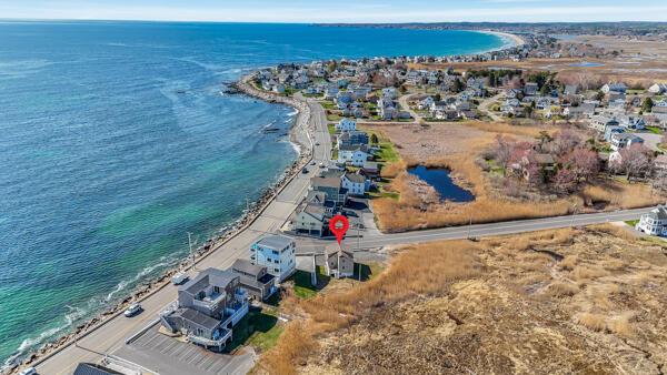 428 Eldridge Rd, Wells, ME 04090 - aerial view of residential area with a nearby body of water