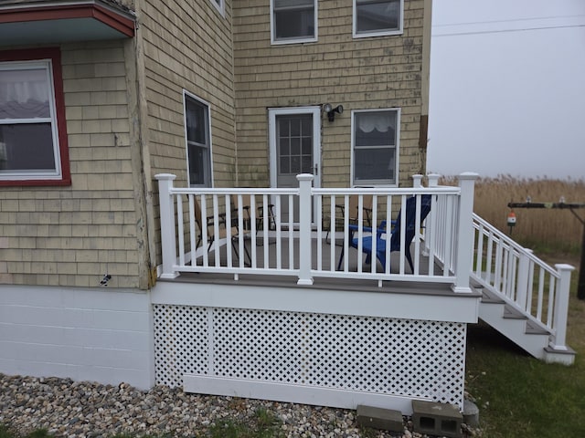428 Eldridge Rd, Wells, ME 04090 - deck with stairway