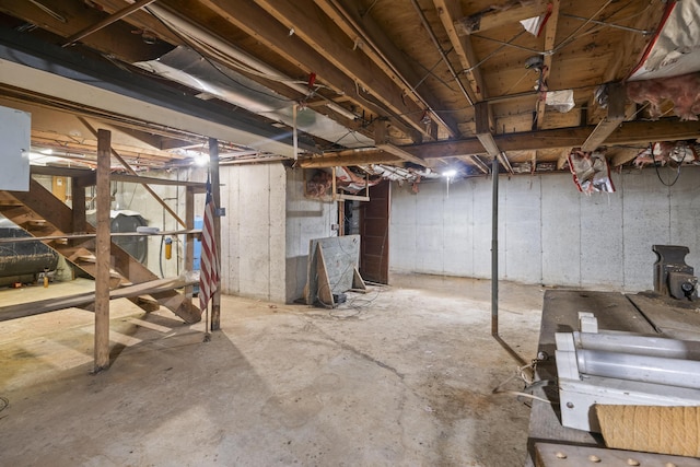 14 Lakeshore Dr, Belgrade, ME 04918 - unfinished below grade area featuring heating fuel