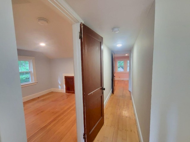 12 Allen St, Wilton, ME 04294 - corridor featuring light wood-style floors and plenty of natural light