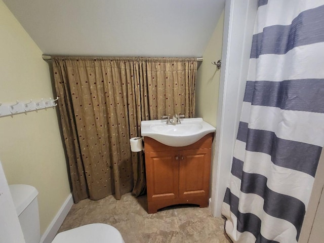 12 Allen St, Wilton, ME 04294 - bathroom featuring vanity and a shower with curtain
