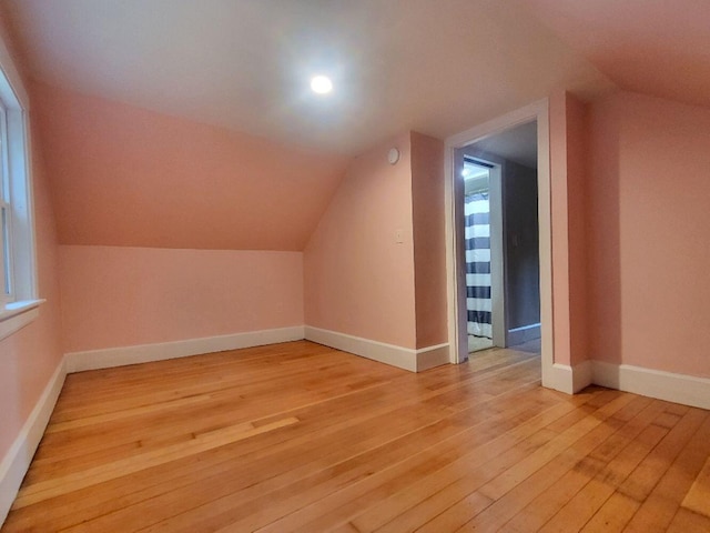 12 Allen St, Wilton, ME 04294 - additional living space featuring light wood-style flooring and lofted ceiling