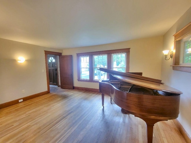 12 Allen St, Wilton, ME 04294 - living area featuring wood finished floors and baseboards