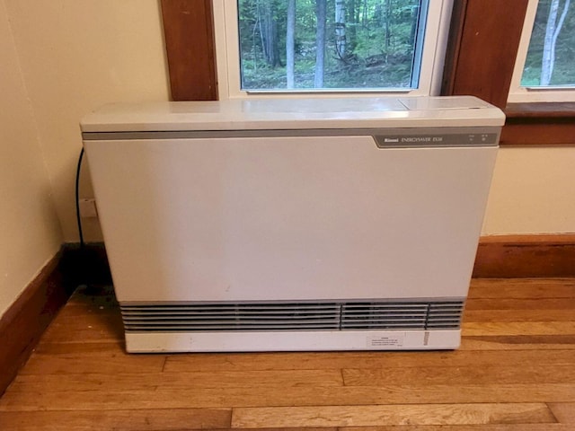 12 Allen St, Wilton, ME 04294 - detailed view of wood finished floors and heating unit