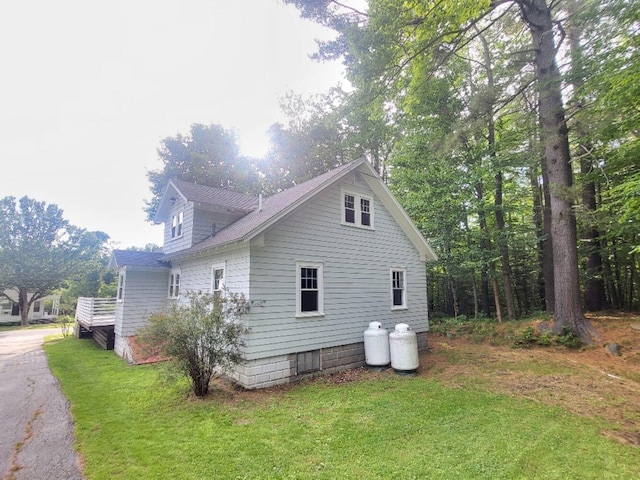 12 Allen St, Wilton, ME 04294 - view of property exterior with a lawn