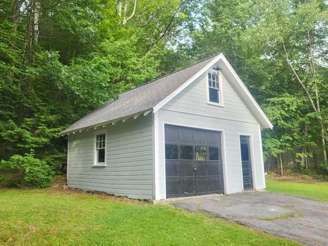 12 Allen St, Wilton, ME 04294 - detached garage with driveway