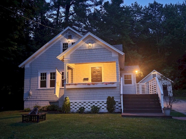 12 Allen St, Wilton, ME 04294 - view of front of property featuring a front lawn