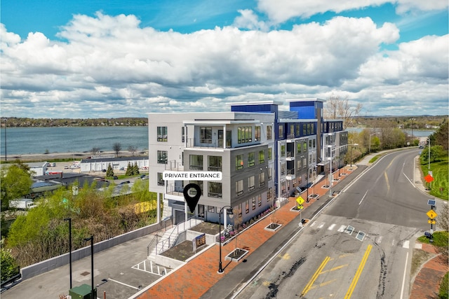 218 Washington Ave Unit 107, Portland, ME 04101 - aerial view of a nearby body of water and apartment complex